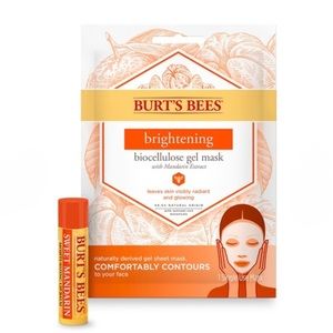 Burt’s Bees Brightening Gel Mask with Mandarin Extract and Mandarin Lip Balm!